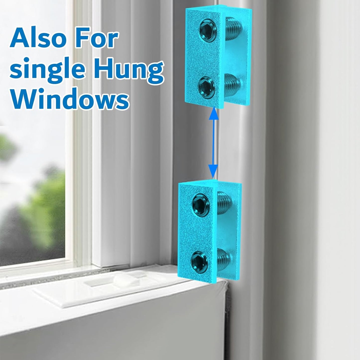 Sliding Window Locks Security Adjustable - Aluminum Window Stoppers Lock for Vertical Horizontal Sliding Door Lock