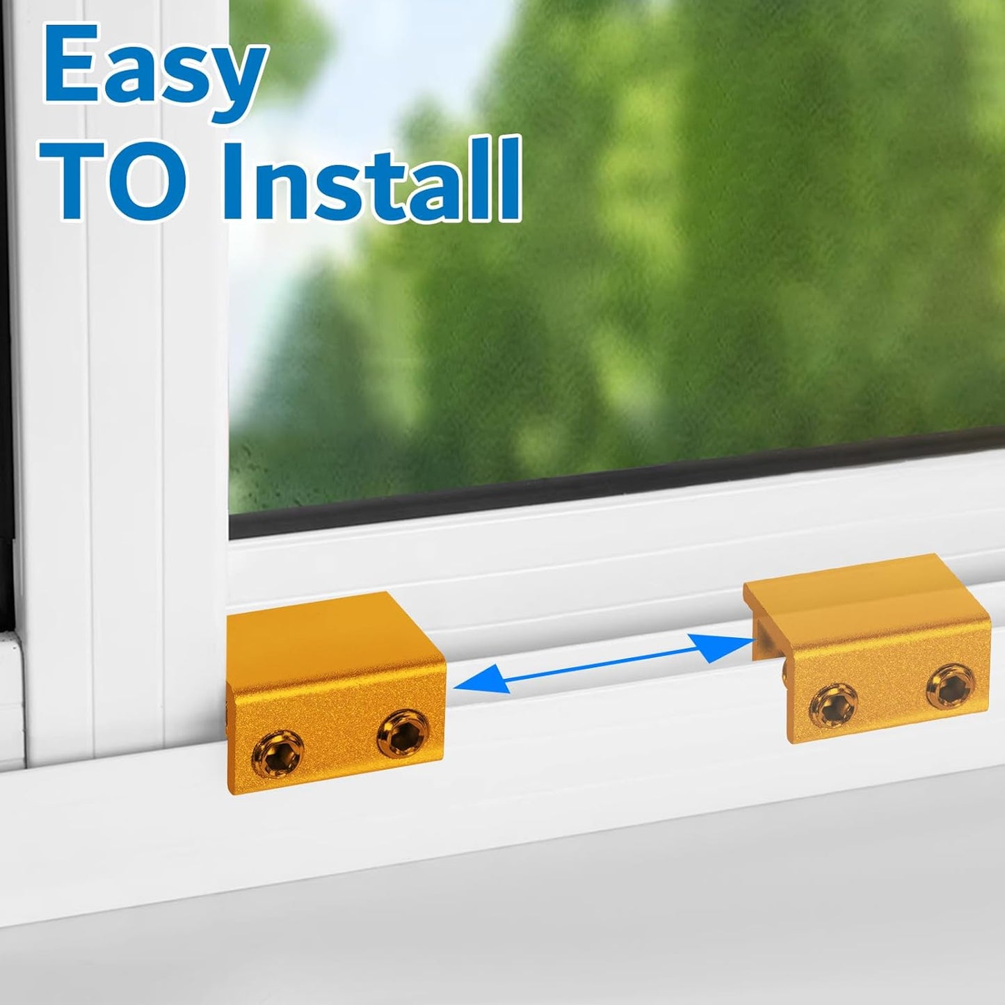 Sliding Window Locks Security Adjustable - Aluminum Window Stoppers Lock for Vertical Horizontal Sliding Door Lock
