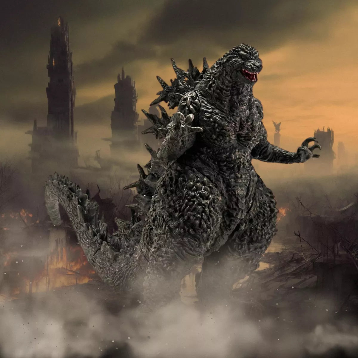 Banpresto Godzilla minus One Monsters Roar Attack Figure | Version C Brown