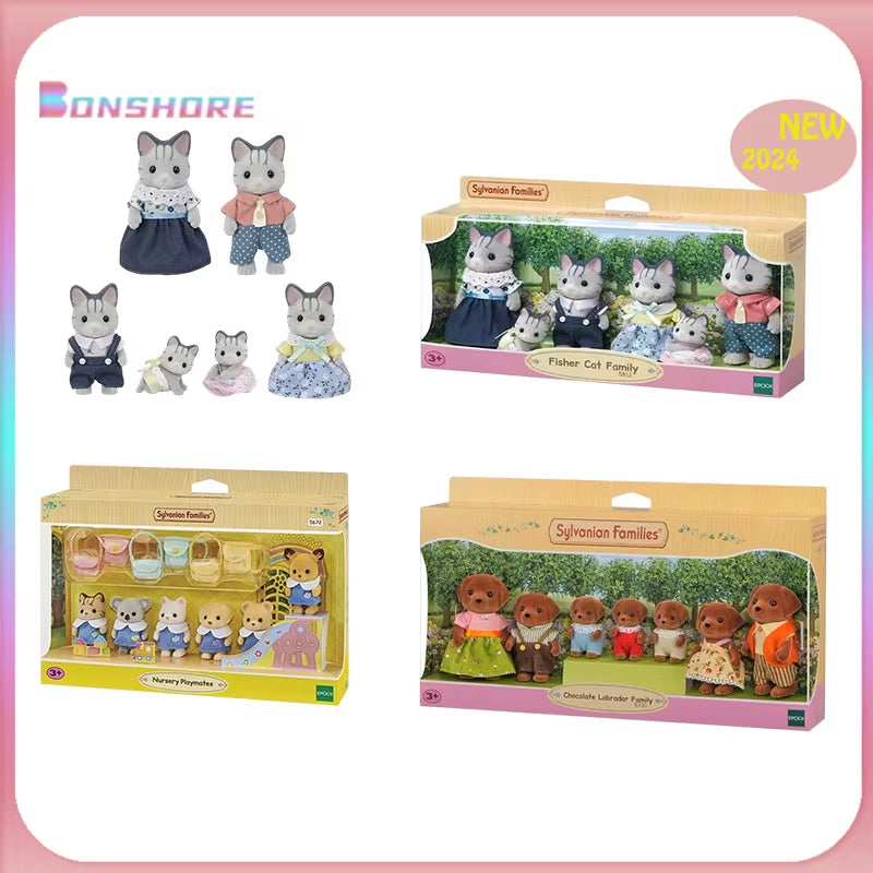In Stock 2024 New Anime Action Figures Ternurines Sylvanian Familiy Children Toy Collection Kid Birthday Gift